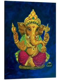 Magnettafel Goldener Ganesha