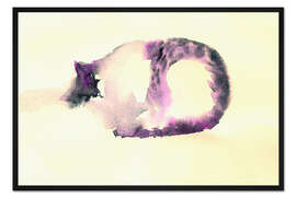 Gerahmter Kunstdruck Schlafende Katze