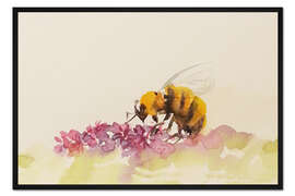 Gerahmter Kunstdruck Honigbiene