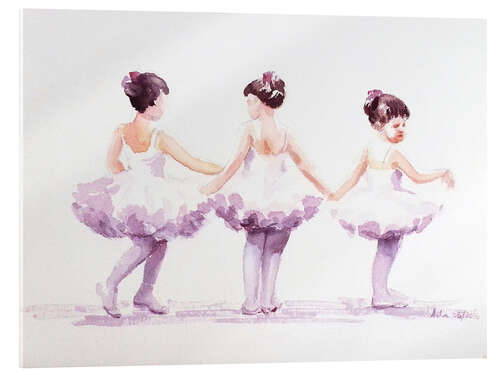Acrylic print Three little ballerinas