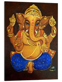 Gallery print Blue eyed Ganesha