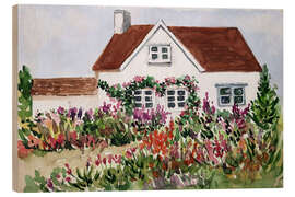 Wood print English Cottage II