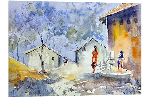 Gallery print Indian Village Scene