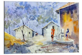 Magnettafel Ein Dorf in Indien