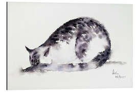 Aluminium print The shy cat