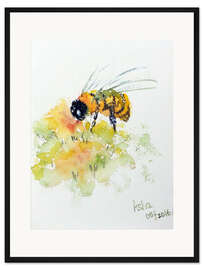 Gerahmter Kunstdruck Honigbiene