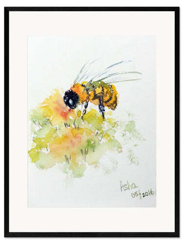 Impresión de arte enmarcada Honeybee