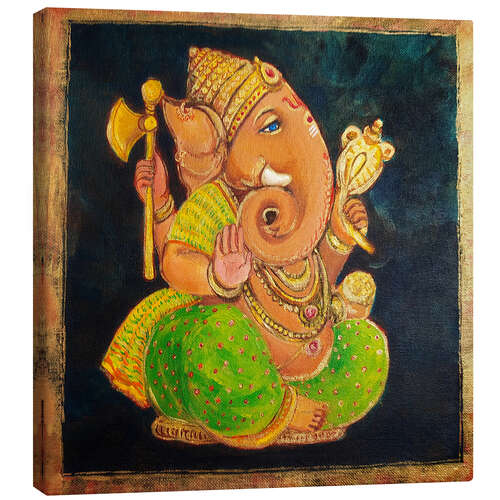 Canvas-taulu Blue eyed Ganesha