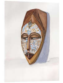 Akrylbilde The African Mask