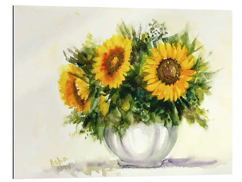 Gallery Print Vase mit Sonnenblumen