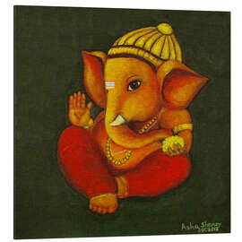 Alubild Baby Ganesha, Indischer Gott