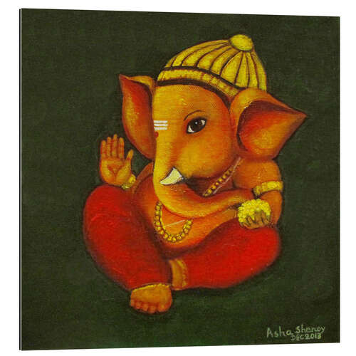 Galleritryk Baby Ganesha, Indian God