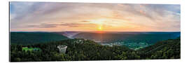 Quadro em plexi-alumínio Bad Wildbad in the Black Forest from a bird&#039;s eye view