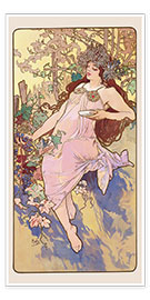 Tableau  Les saisons - Automne, 1896 - Alfons Mucha