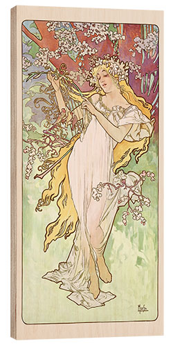 Trätavla The Four Seasons - Spring, 1896