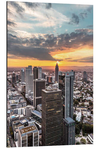 Alumiinitaulu Frankfurt from above, Maintower