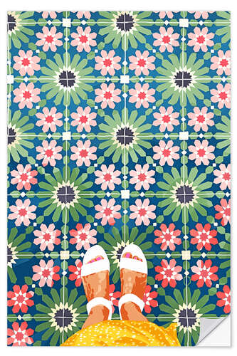 Selvklebende plakat For The Love of Tiles