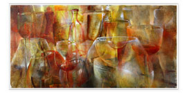 Stampa  Party - bottles and glasses - Annette Schmucker