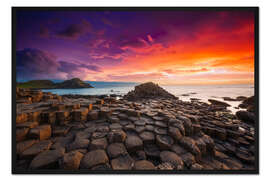 Gerahmter Kunstdruck Giant's Causeway in Irland