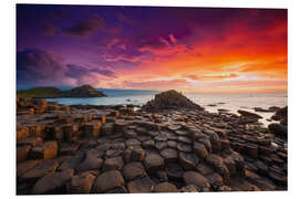 Foam board print Giant's Causeway in Irland