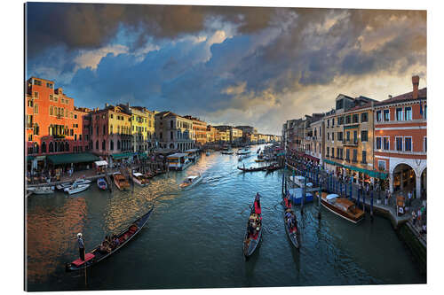 Gallery print Venice, Grand Canal at sunset