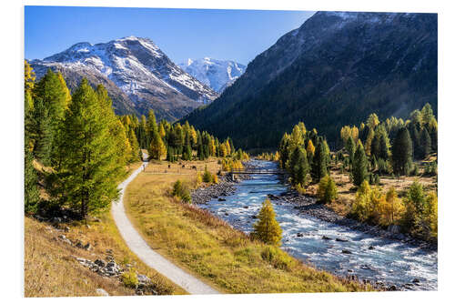 PVC-taulu Autumn in the Engadine