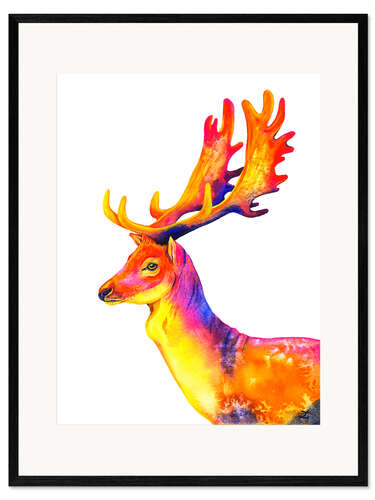 Framed art print Fallow Deer