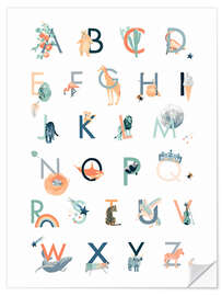 Vinilo para la pared Alphabet