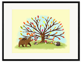 Gerahmter Kunstdruck Zauberbaum