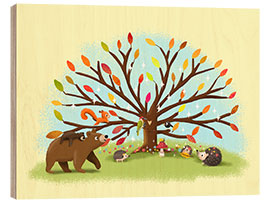 Wood print Magic tree - Julia Reyelt