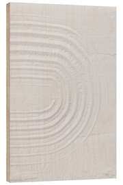 Wood print White textures - rainbow