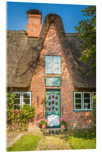 Akrylglastavla Frisian house on Sylt