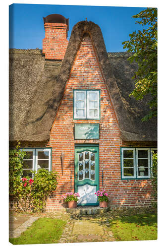 Leinwandbild Friesenhaus auf Sylt