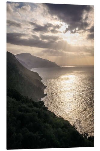 Acrylic print Sunset in the Serra de Tramuntana in Mallorca