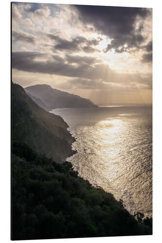 Aluminium print Sunset in the Serra de Tramuntana in Mallorca