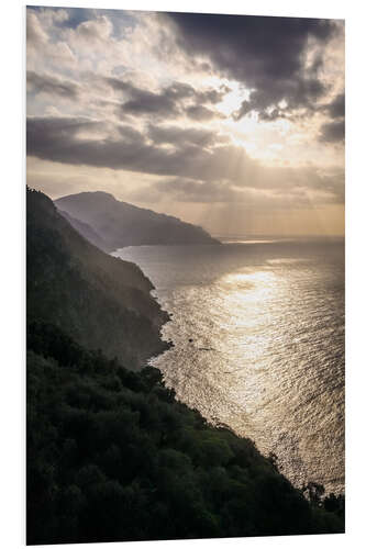 Foam board print Sunset in the Serra de Tramuntana in Mallorca