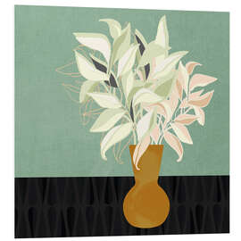 Stampa su PVC Abstract pastel plant