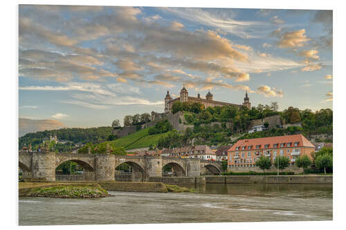 Obraz na PCV Evening mood in Würzburg