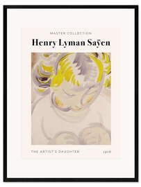 Impresión de arte enmarcada The Artist's Daughter, 1916