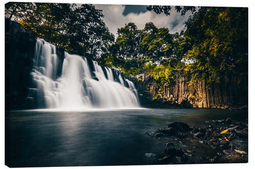 Leinwandbild Rochester Falls, Wasserfall auf Mauritius