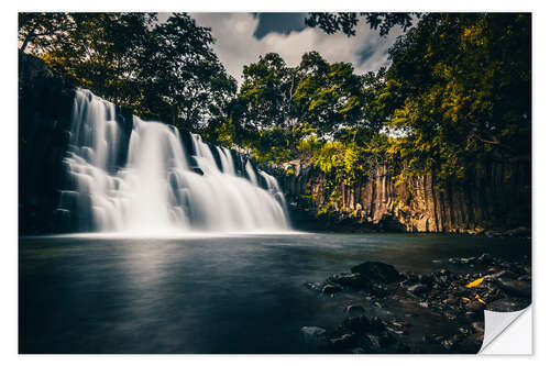 Wall sticker Rochester Falls, waterfall in Mauritius