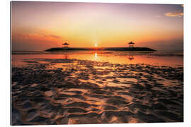 Gallery print Bali, Sanur temple in the sea at low tide, sunrise