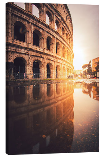 Lærredsbillede Sunrise at the Colosseum