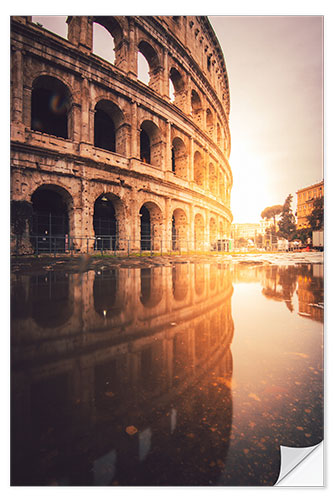 Sticker mural Sunrise at the Colosseum