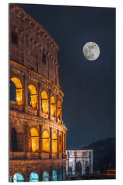 Gallery print Colosseum at night with moon