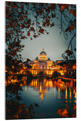 Acrylglas print Rome and the Tiber