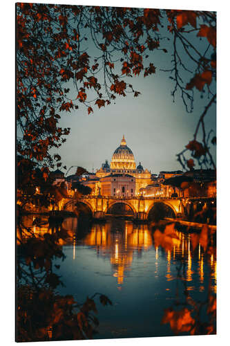 Tableau en aluminium Rome and the Tiber