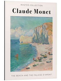 Magnettafel The Beach and the Falaise D'Amont