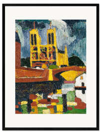 Ingelijste kunstdruk Notre Dame