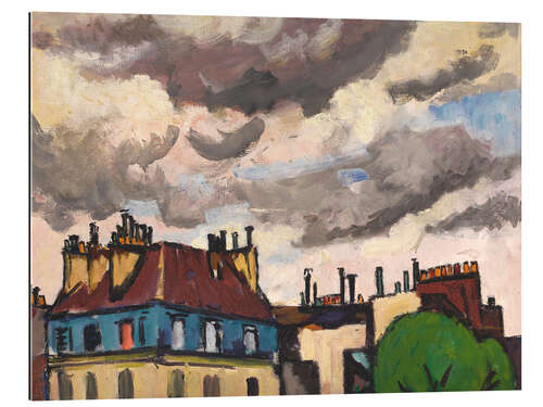 Gallery print Rooftops and clouds